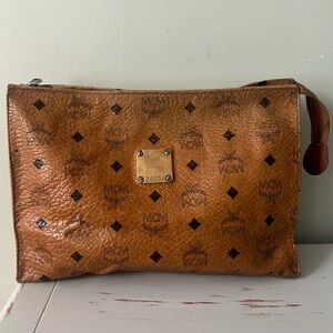 Vintage MCM Cosmetic Travel Bag Pouch
